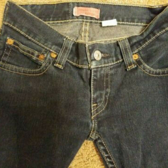 LEVI'S Tough Boot Stretch Dark Denim Jeans Sz 28 - Picture 4 of 7